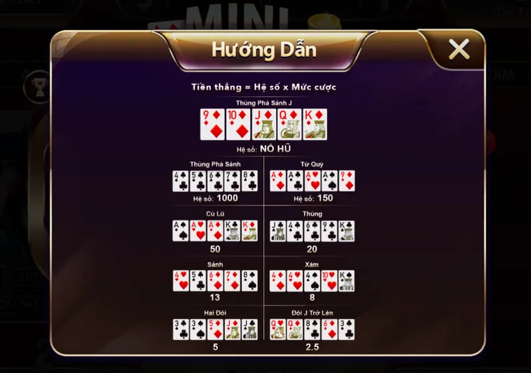 Khám Phá Tuyệt Đỉnh Minigame Mini Poker Tại SunWin Đẳng Cấp Thượng Lưu