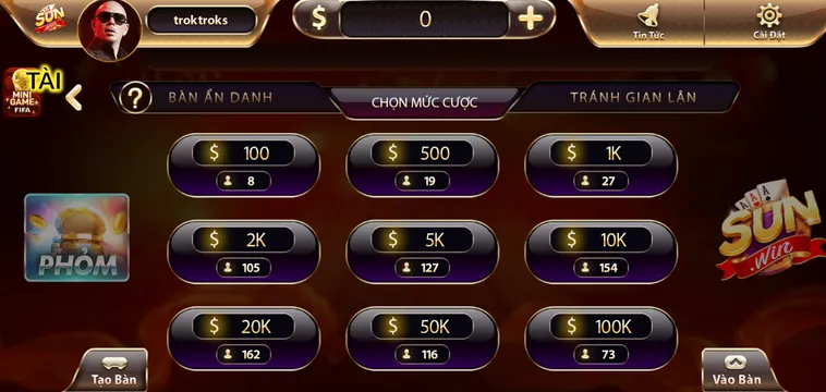 Phỏm Tại SunWin Đấu Trường Bài Bạc Đẳng Cấp Cho Các Cao Thủ