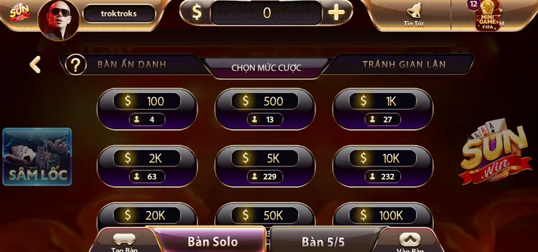 Sâm Lốc Tại SunWin Siêu Phẩm Game Bài Đổi Thưởng Cực Hấp Dẫn
